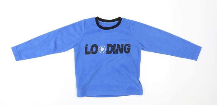 Matalan Boys Blue Pullover Jumper Size 5 Years