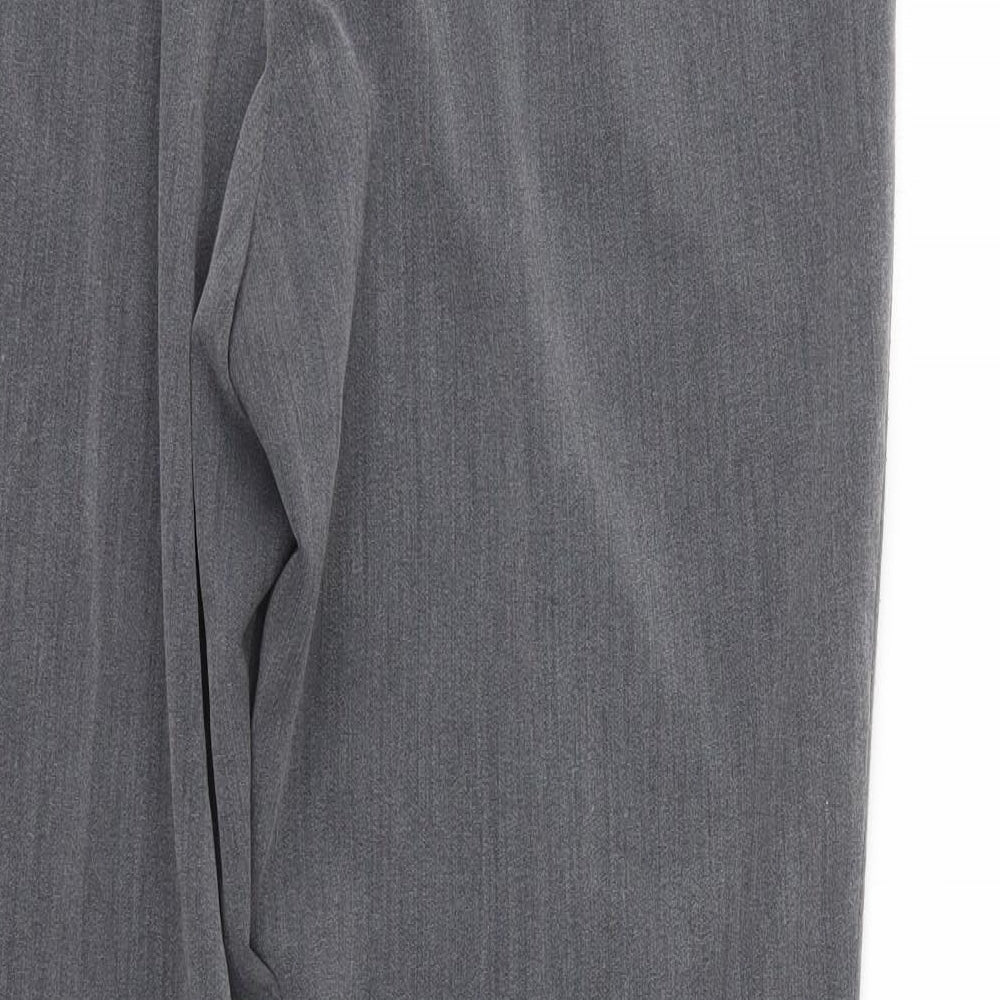 M&S Womens Grey   Trousers  Size 16 L28 in - comfort plus