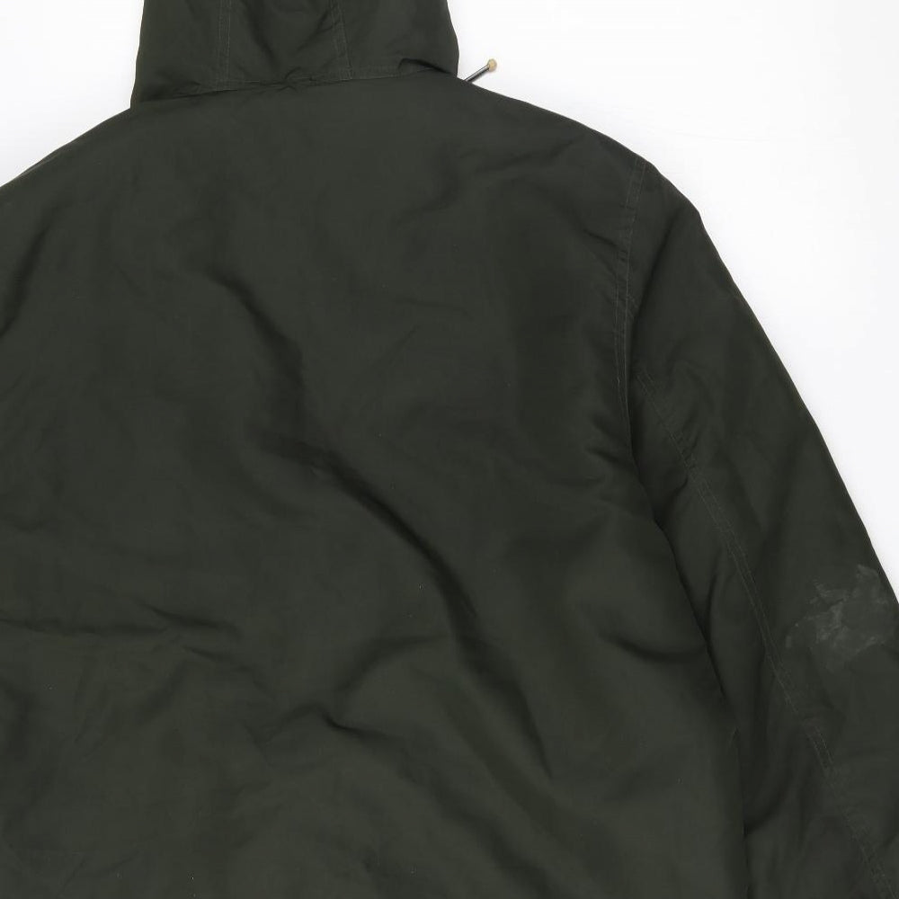 JACK & JONES Mens Green   Parka Coat Size L