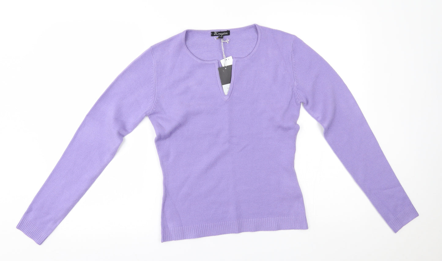 Lingara Womens Purple   Pullover Jumper Size S