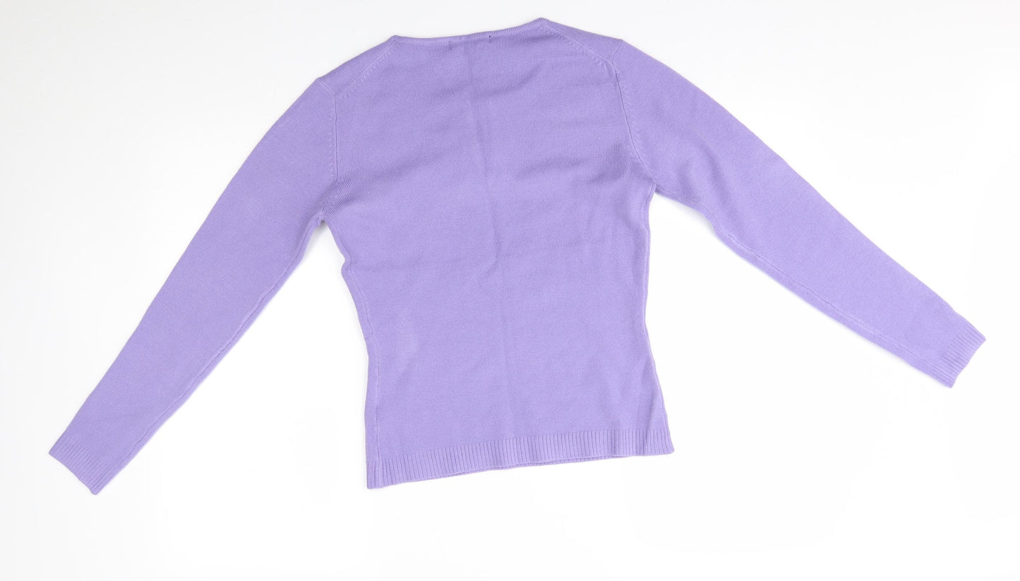 Lingara Womens Purple   Pullover Jumper Size S