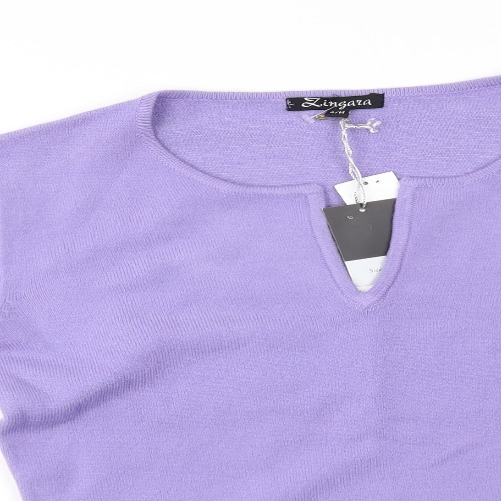 Lingara Womens Purple   Pullover Jumper Size S