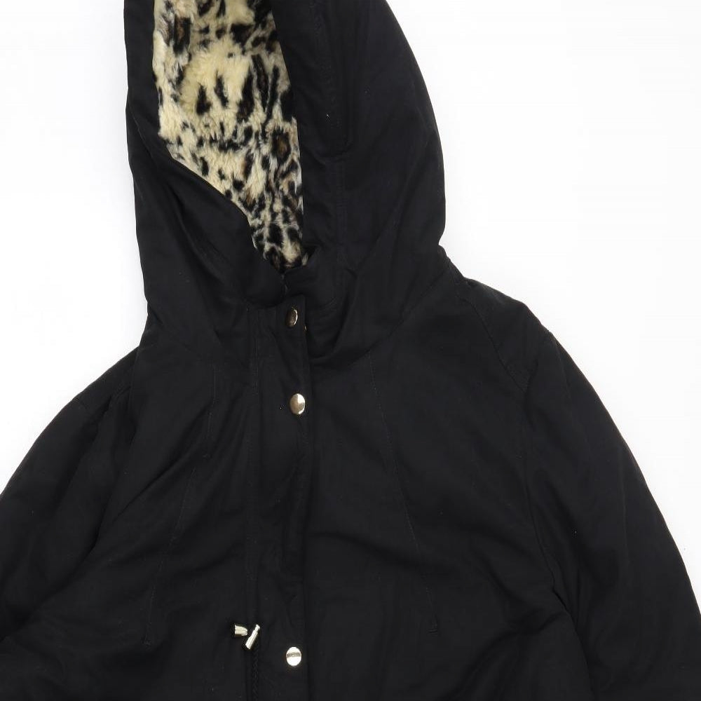 Yours Womens Black   Parka Coat Size 20