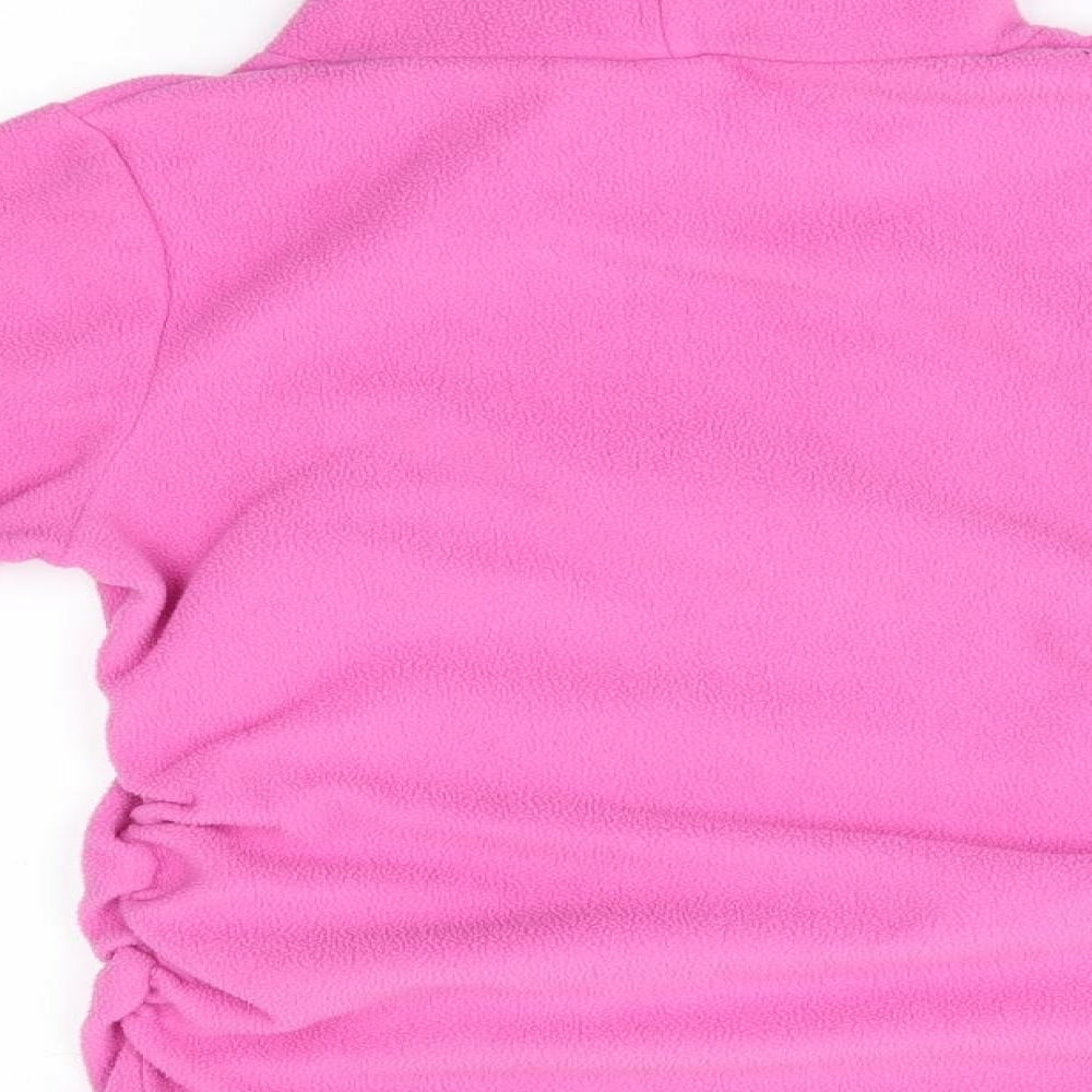 ROXY Girls Pink   Full Zip Sweatshirt Size 10 Years