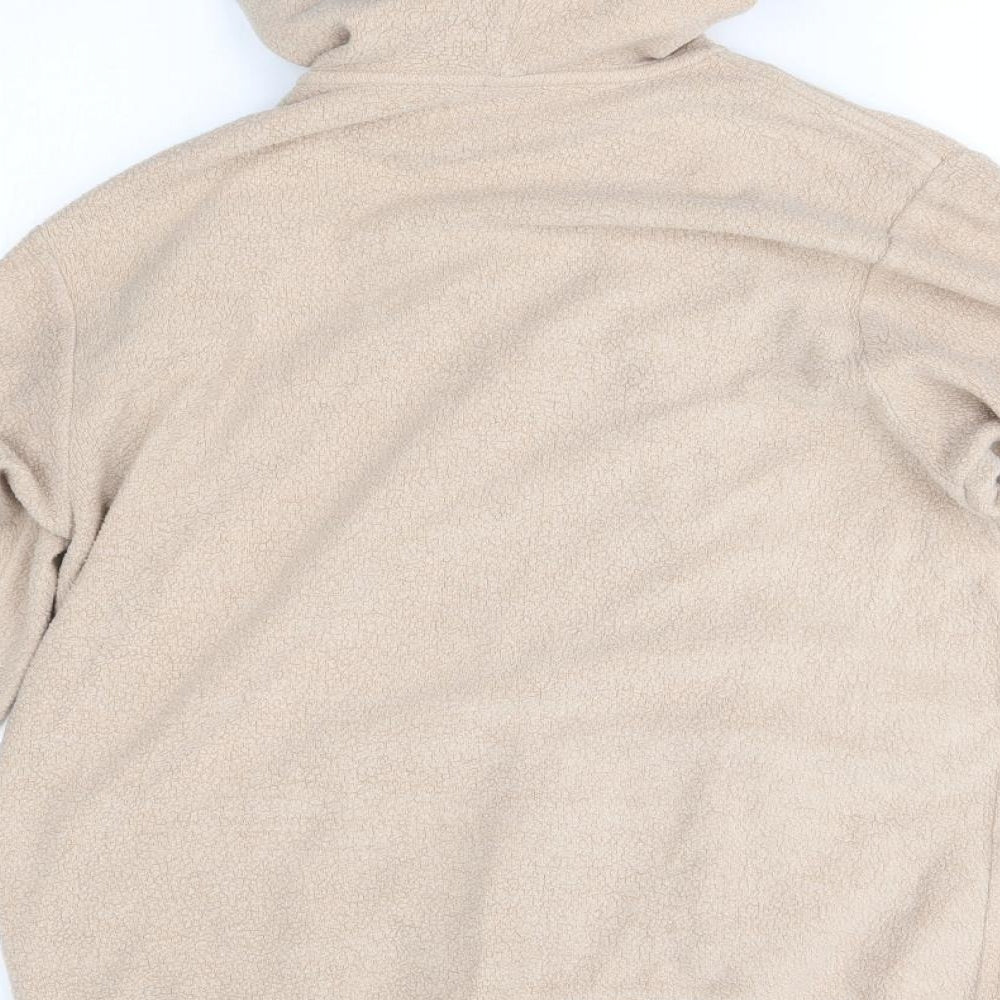 Hemlock Mens Beige   Full Zip Hoodie Size M