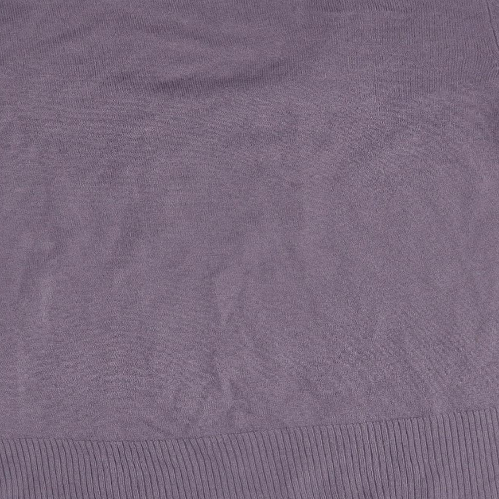 M&Co Womens Purple   Pullover Jumper Size L
