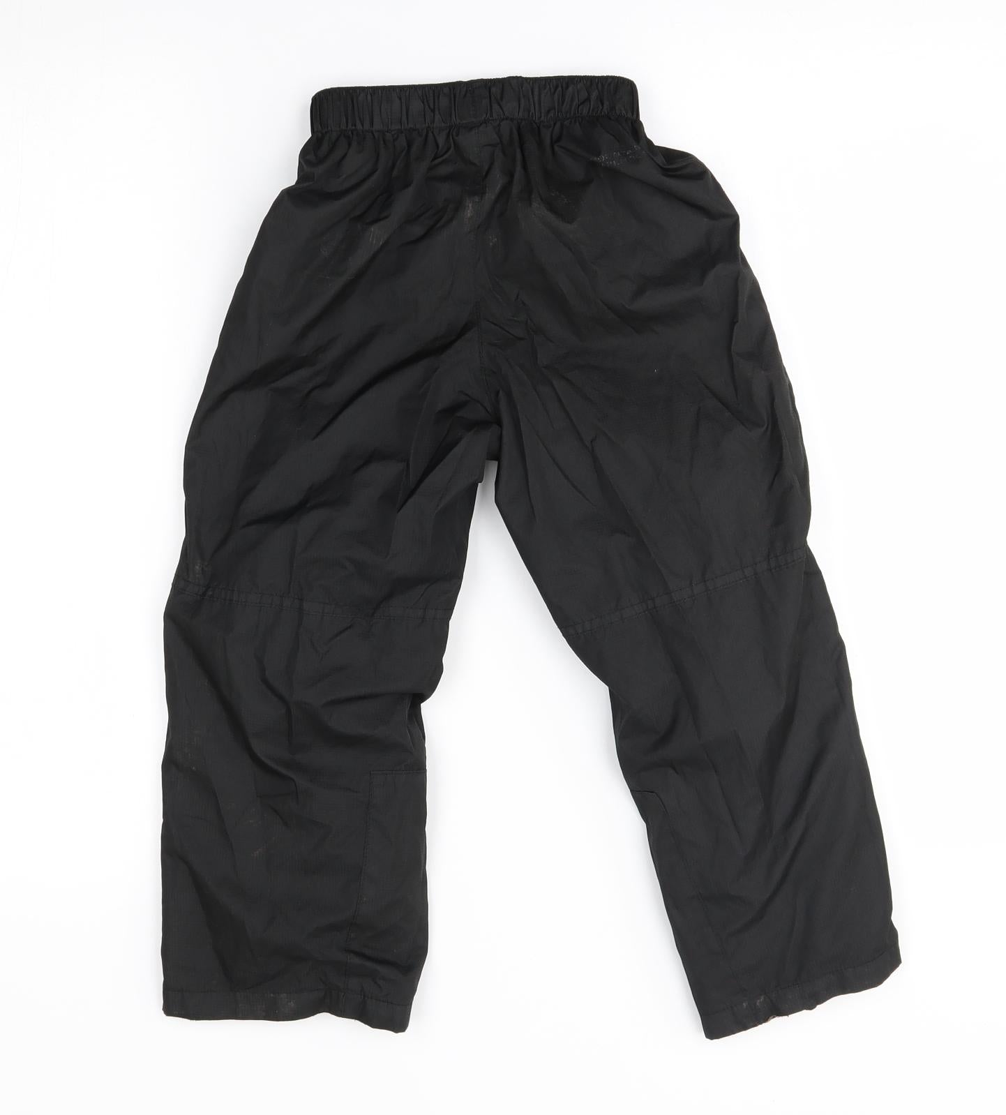 Mountain Warehouse Boys Black   Rain Trousers Trousers Size 5-6 Years