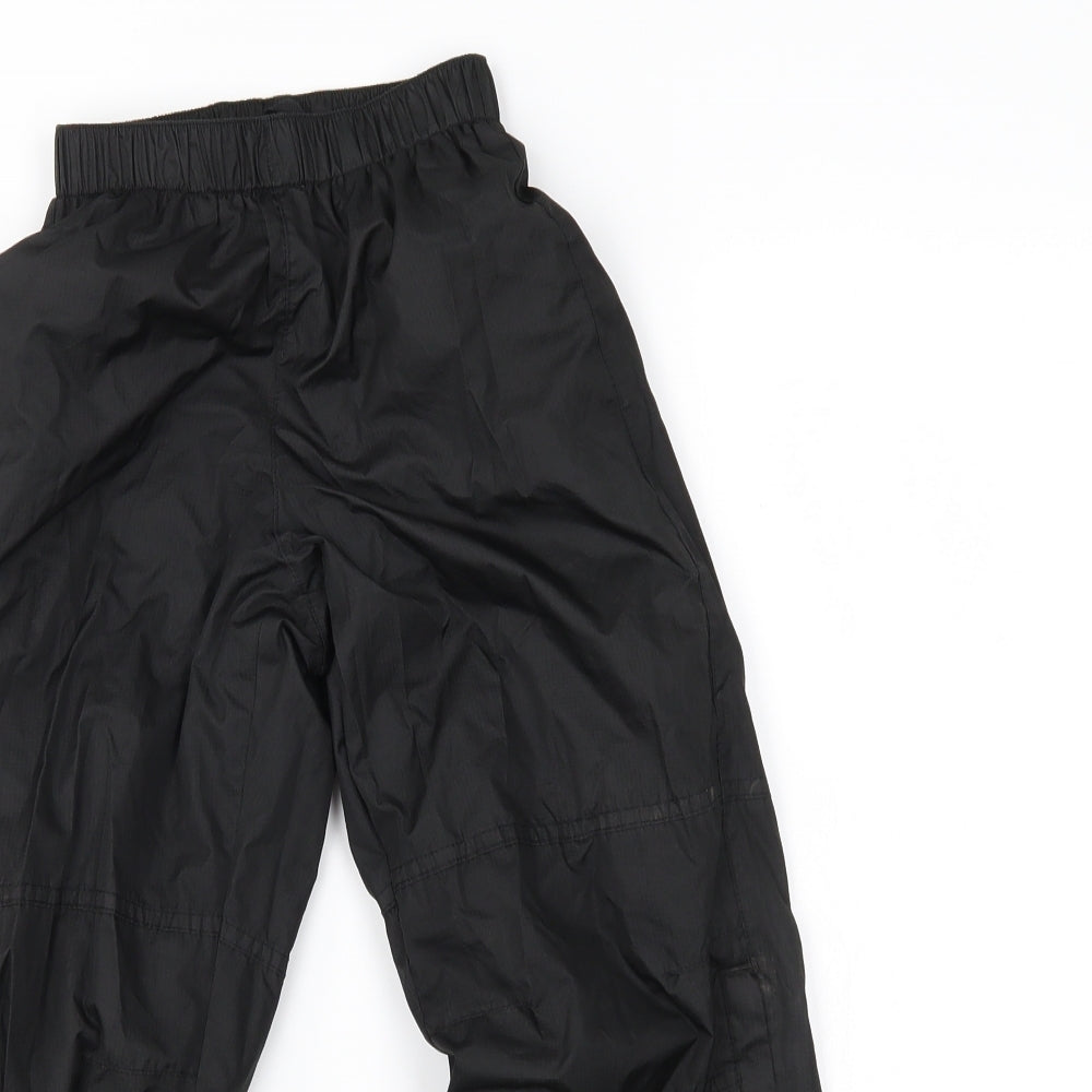 Mountain Warehouse Boys Black   Rain Trousers Trousers Size 5-6 Years