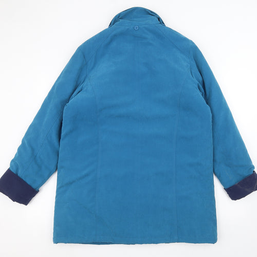 JBC Womens Blue   Overcoat Coat Size 12