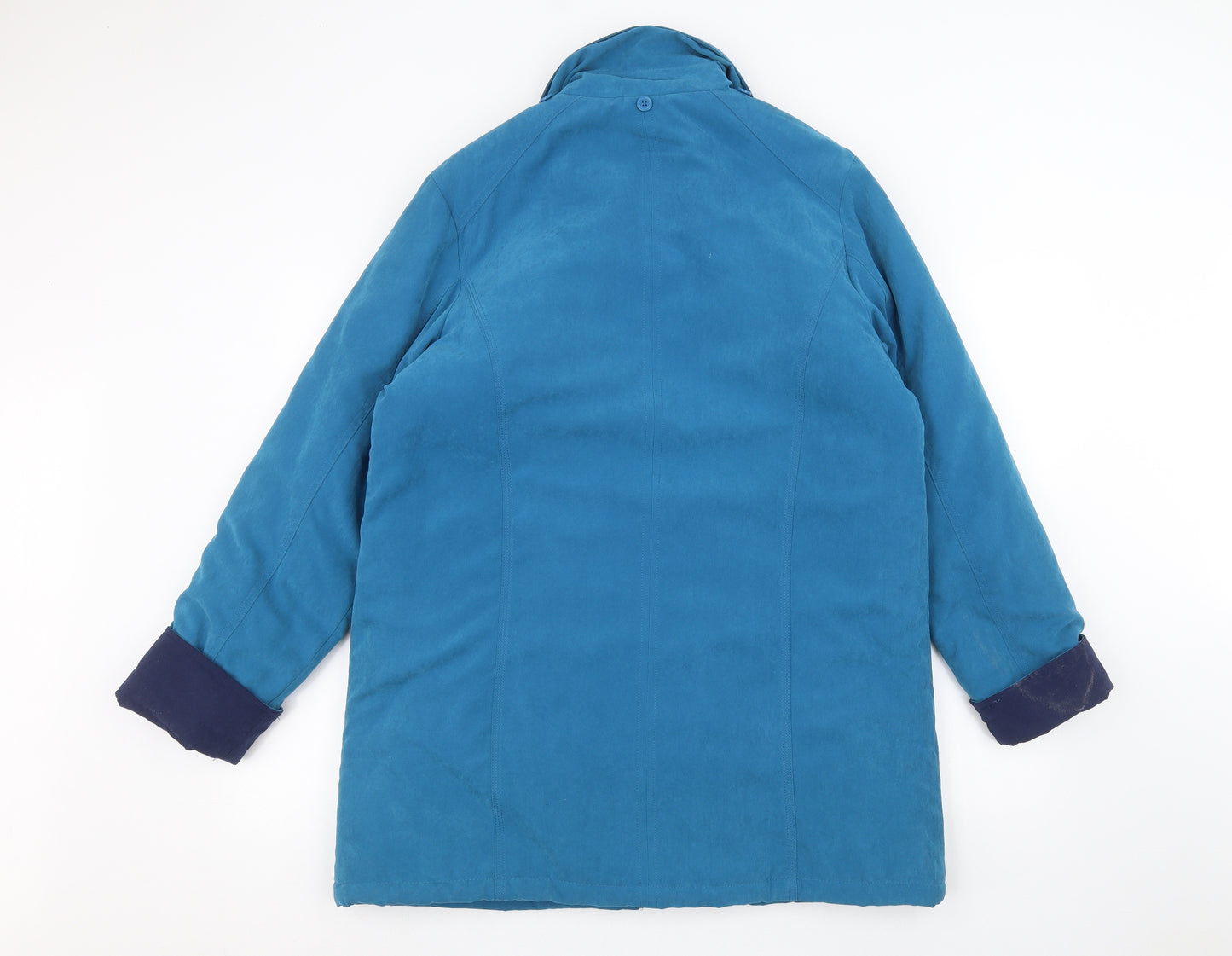 JBC Womens Blue   Overcoat Coat Size 12