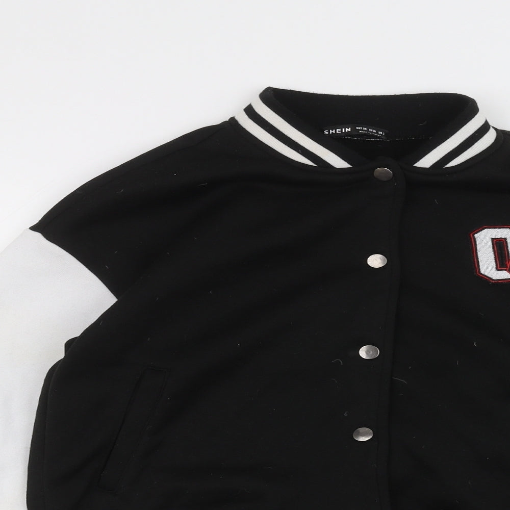 SheIn Womens Black   Bomber Jacket Jacket Size XS