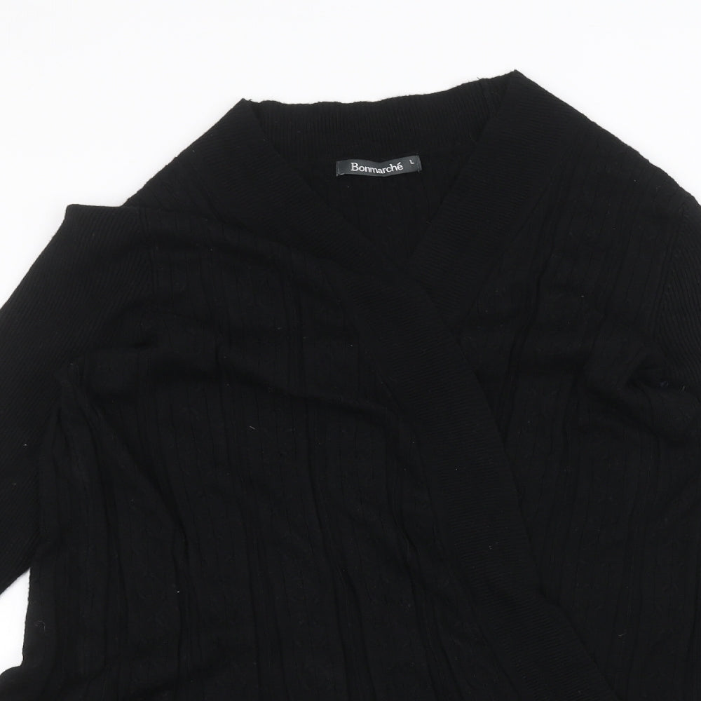 Bonmarché Womens Black   Cardigan Jumper Size L