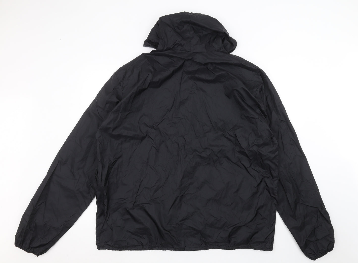 Preworn Mens Black   Rain Coat Coat Size XL