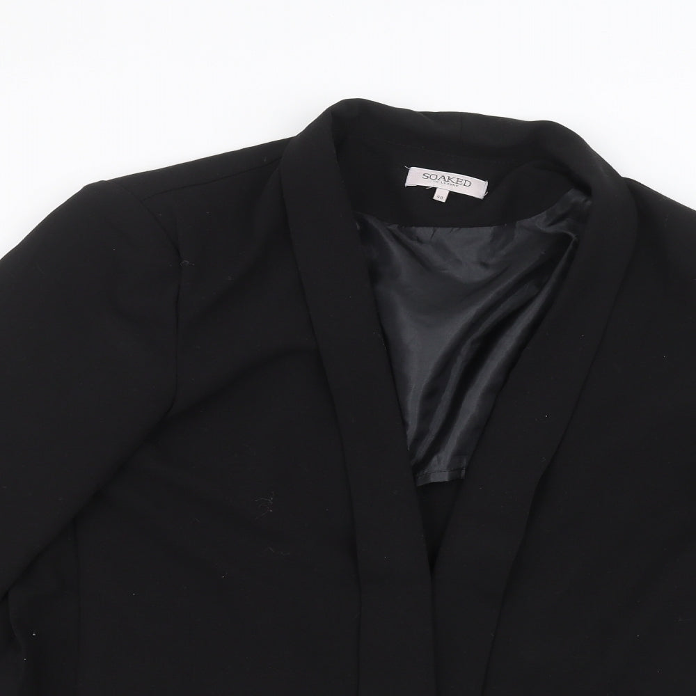 Soaked in Luxury Womens Black   Jacket  Size 12