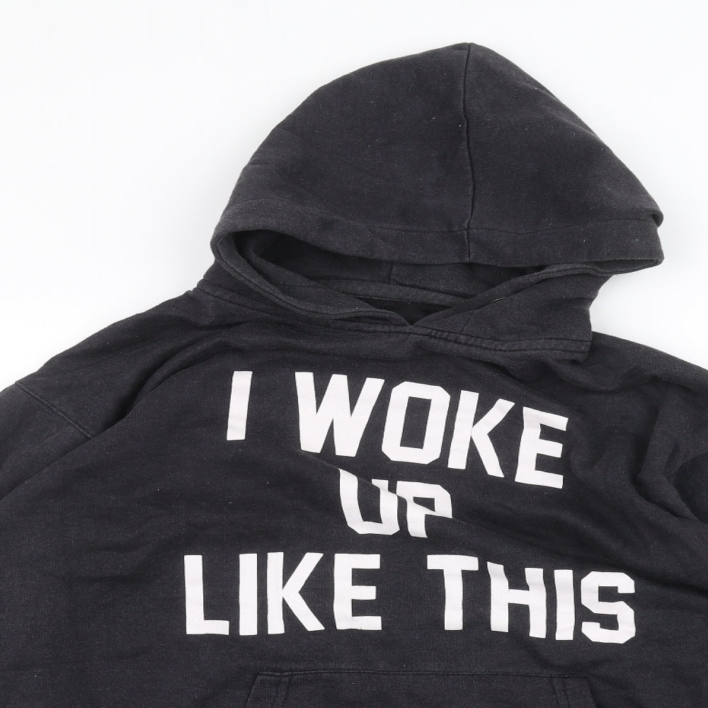 parisian Womens Black   Pullover Hoodie Size 12