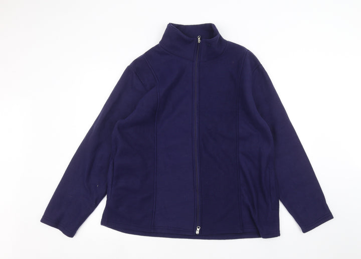 anne de lancay Womens Blue Jacket Size L