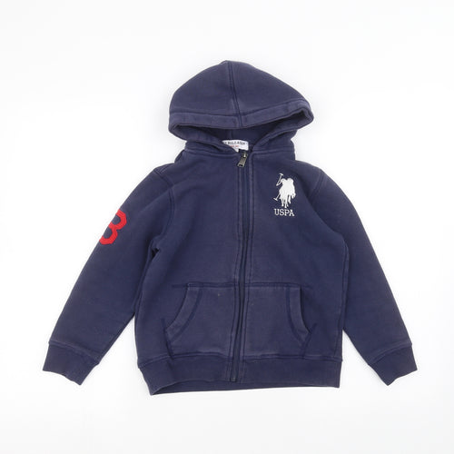 US Polo Assn. Girls Blue   Full Zip Hoodie Size 9-10 Years