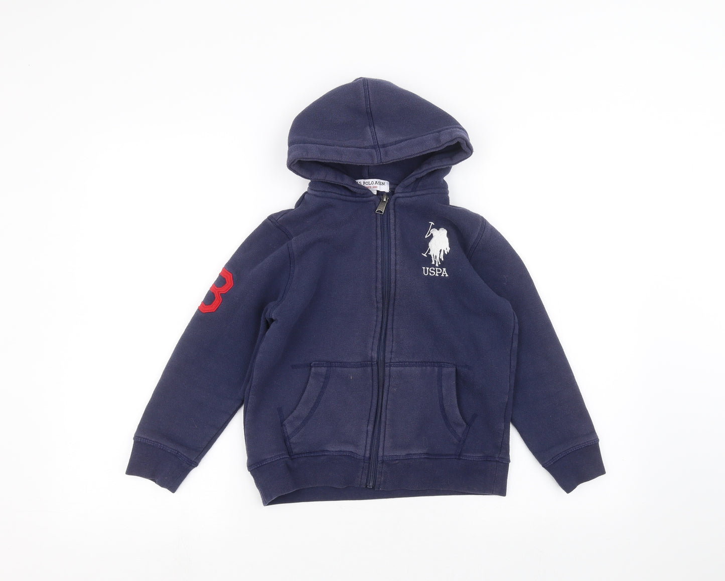 US Polo Assn. Girls Blue   Full Zip Hoodie Size 9-10 Years
