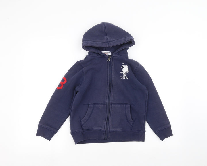 US Polo Assn. Girls Blue   Full Zip Hoodie Size 9-10 Years