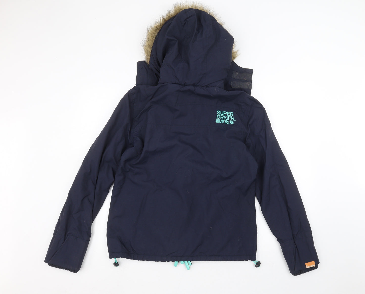 Superdry Womens Blue   Parka Coat Size M