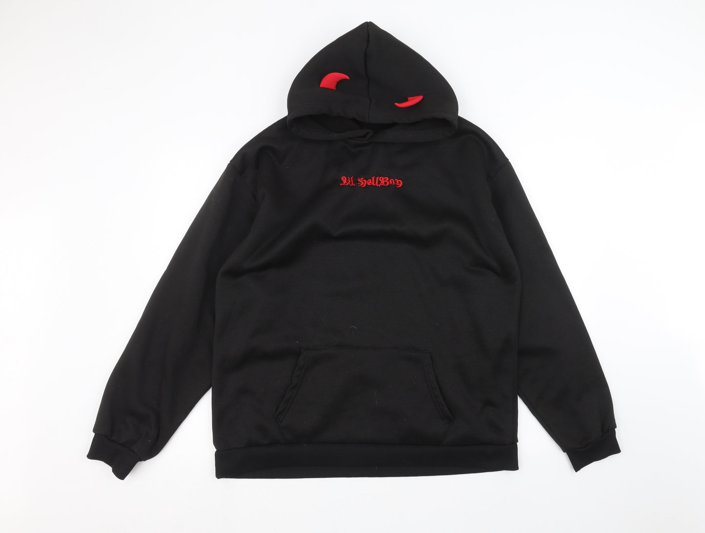 Preworn Mens Black   Pullover Hoodie Size 2XL