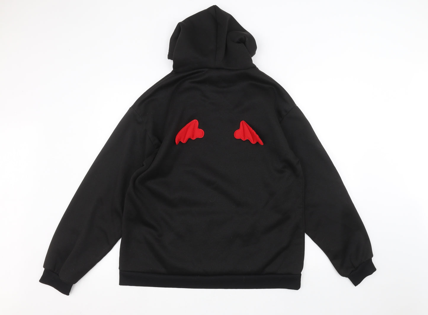 Preworn Mens Black   Pullover Hoodie Size 2XL