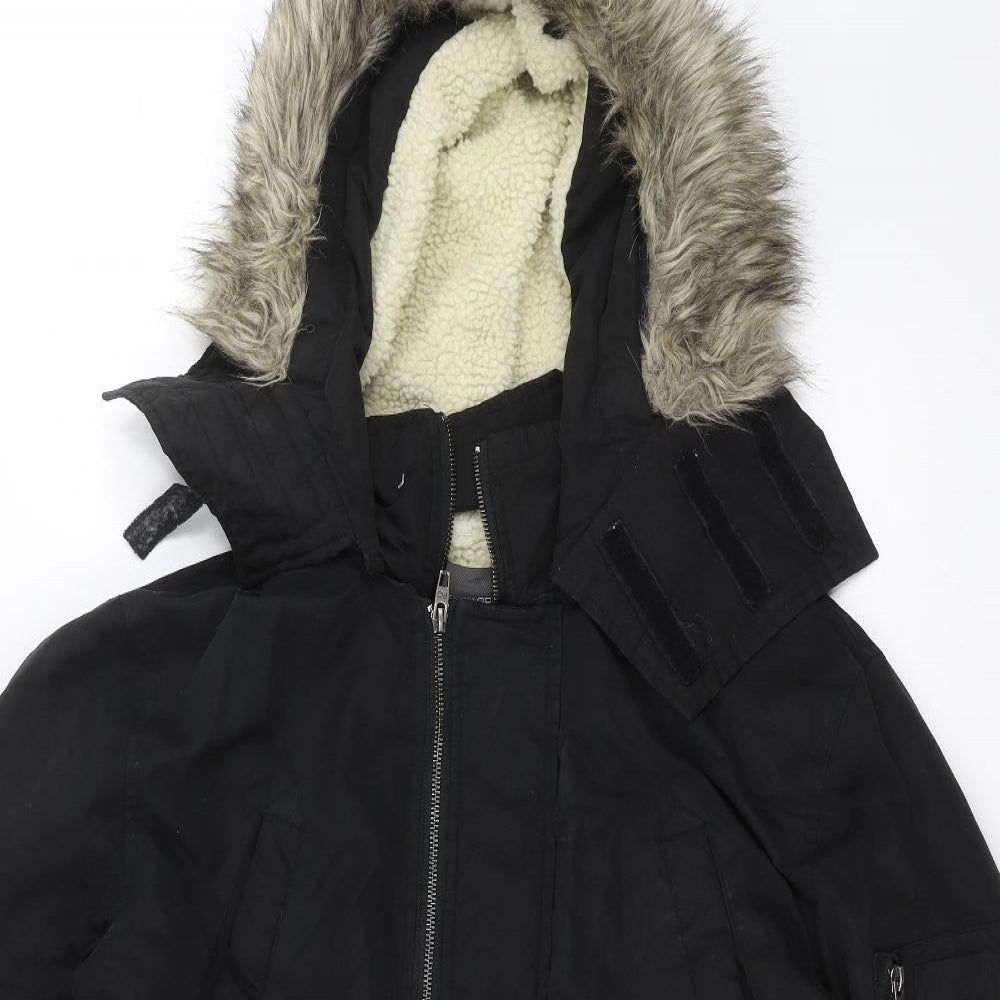 French Connection Mens Black   Parka Coat Size M