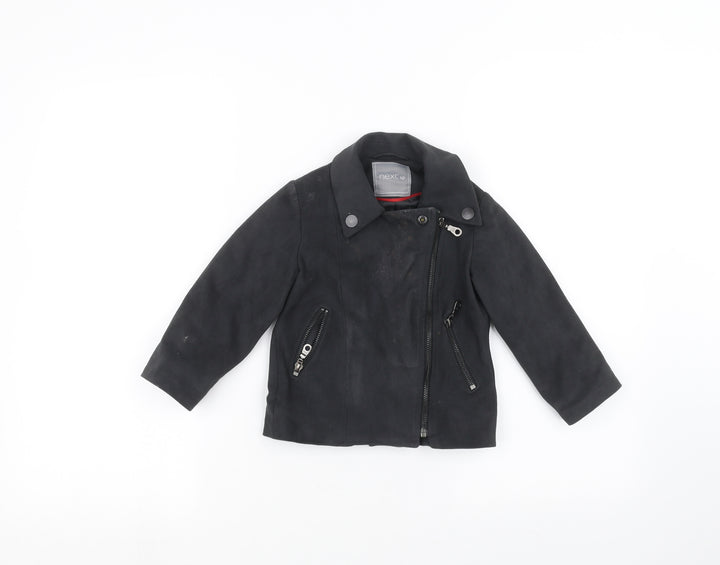 NEXT Girls Black   Jacket  Size 3 Years
