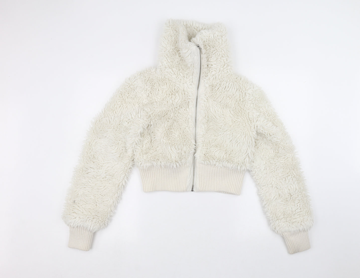 Denim & Co. Womens White   Jacket  Size 8