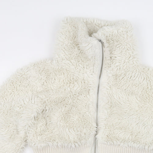 Denim & Co. Womens White   Jacket  Size 8