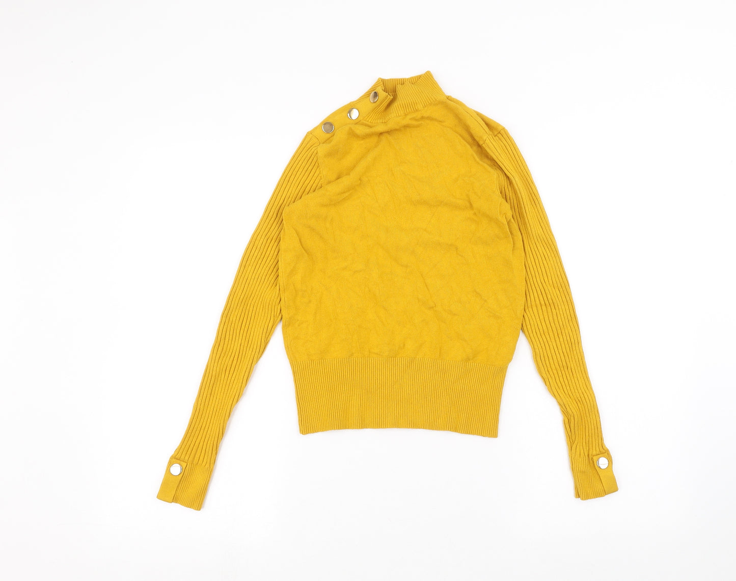 River Island Womens Yellow   Basic T-Shirt Size 10