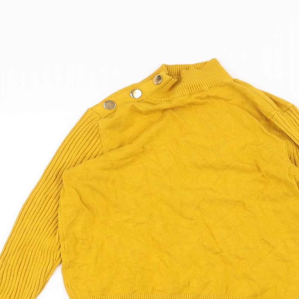 River Island Womens Yellow   Basic T-Shirt Size 10