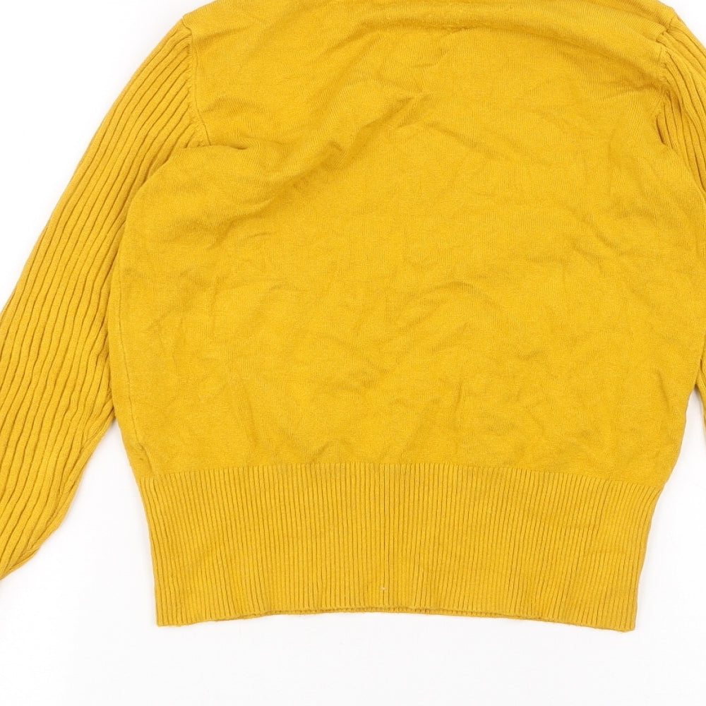 River Island Womens Yellow   Basic T-Shirt Size 10