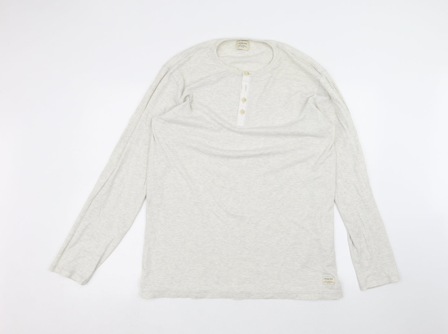 JACK & JONES Mens White    T-Shirt Size XL