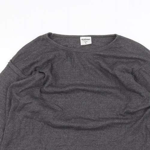 HeatSaver Womens Black   Basic T-Shirt Size L