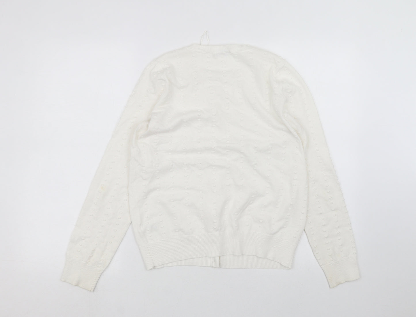 TU Womens White   Cardigan Jumper Size 12