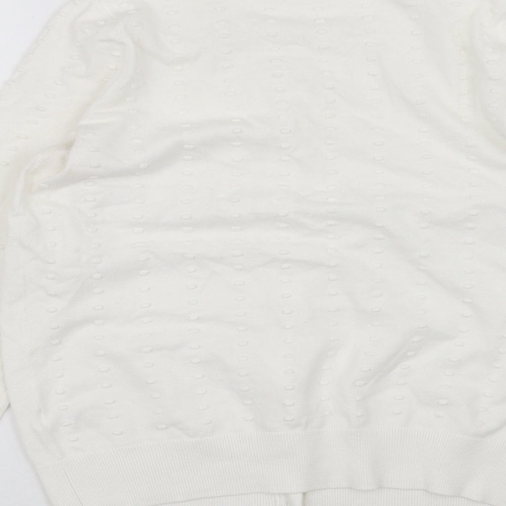 TU Womens White   Cardigan Jumper Size 12