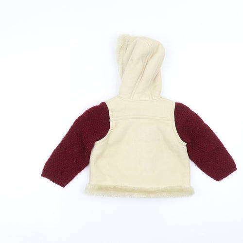 st bernard Baby White   Jacket  Size 9-12 Months