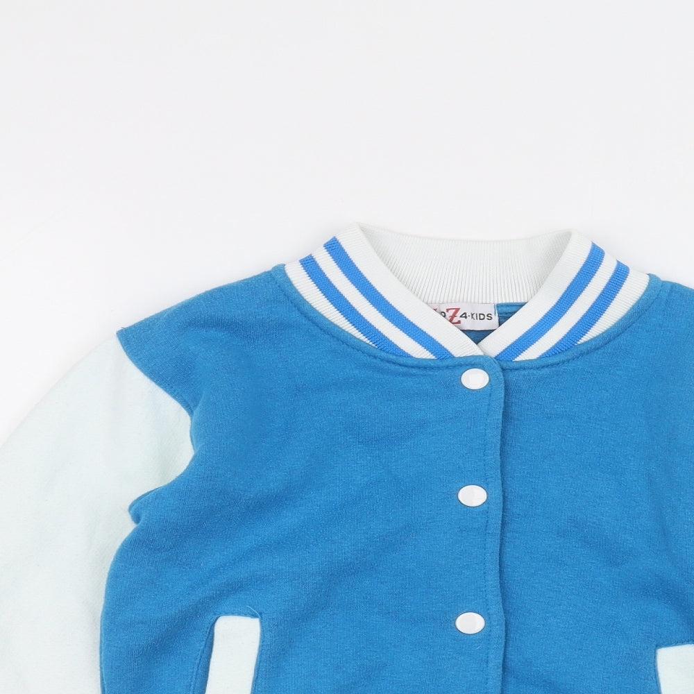 A2Z 4 Kids Boys White   Bomber Jacket Jacket Size 7-8 Years
