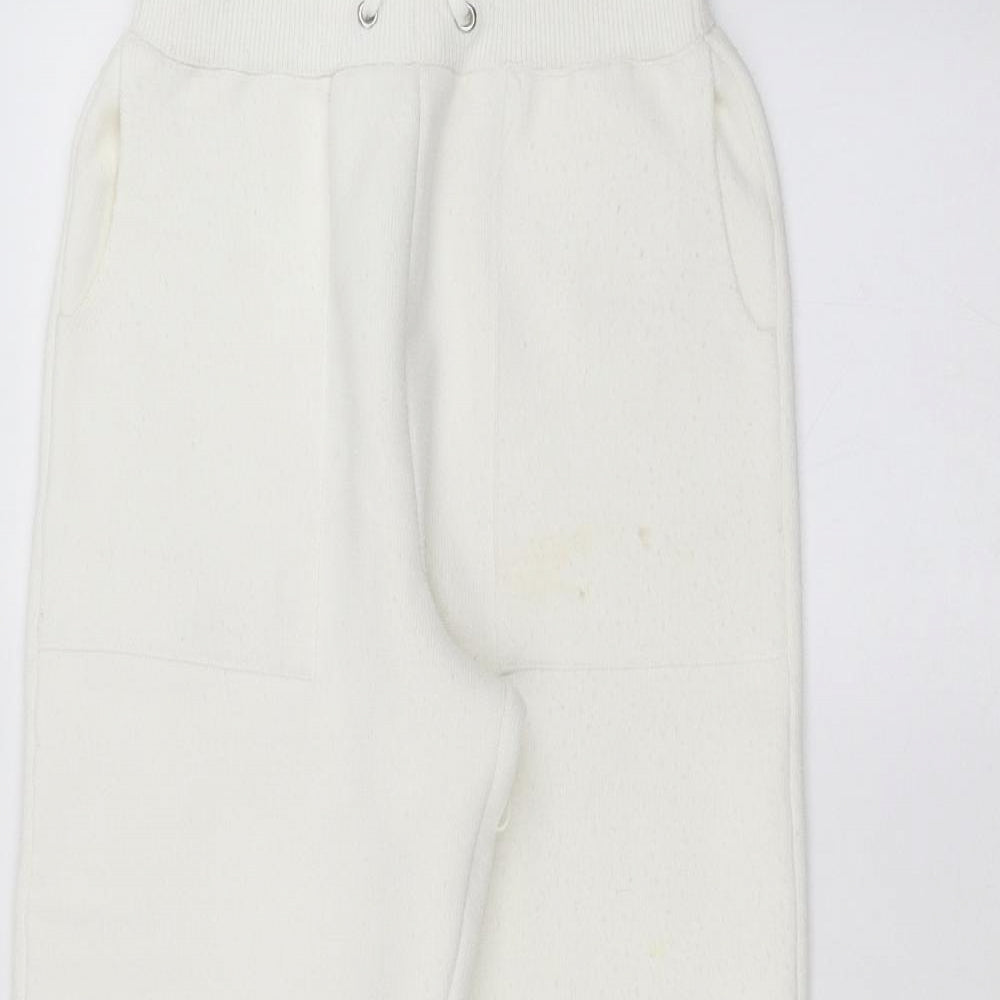 Topshop Womens White   Sweatpants Trousers Size XS L21 in