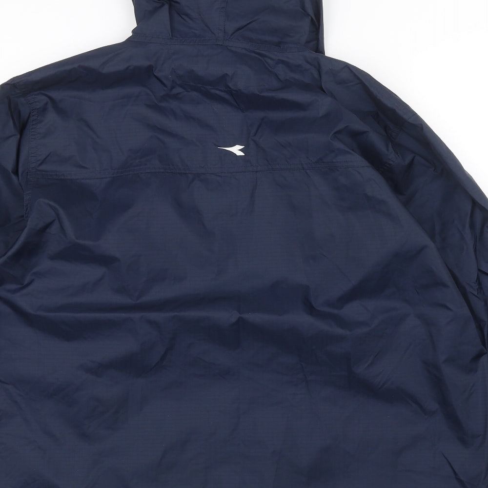 Diadora Boys Blue   Rain Coat Coat Size 12-13 Years