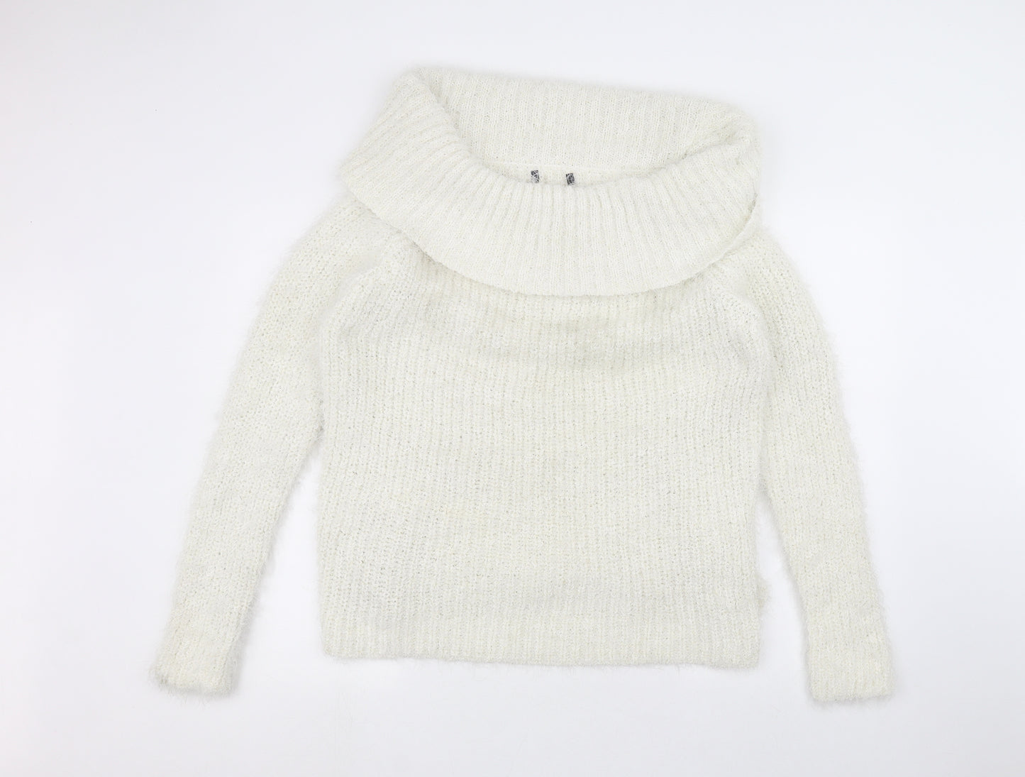 Preworn Womens White   Pullover Jumper Size L