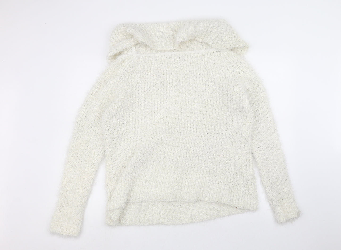 Preworn Womens White   Pullover Jumper Size L