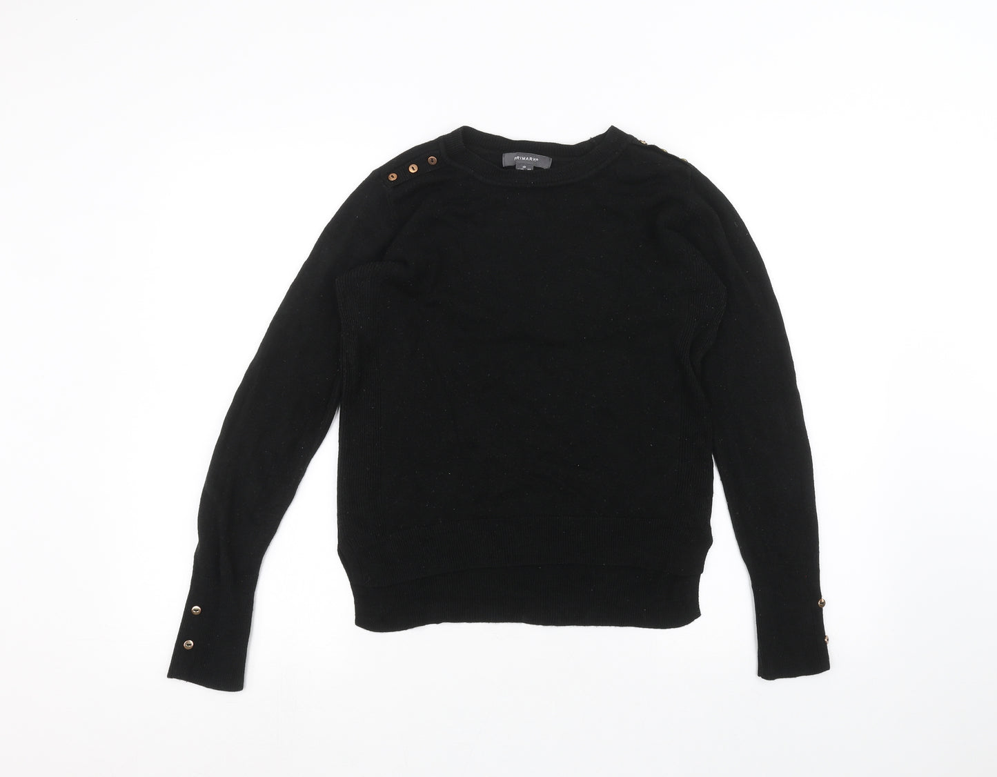 Primark Womens Black   Pullover Jumper Size XS
