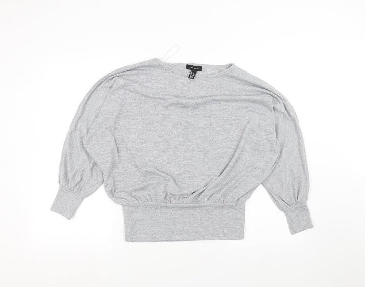 New Look Womens Grey   Basic T-Shirt Size S
