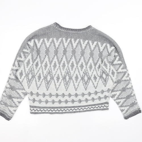Papaya Womens Grey   Pullover Jumper Size M