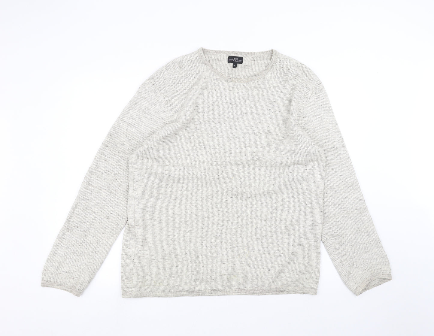 NEXT Mens White   Pullover Jumper Size L