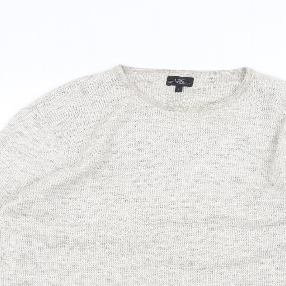 NEXT Mens White   Pullover Jumper Size L