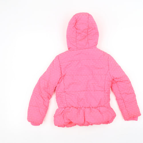 Billieblush Girls Pink   Puffer Jacket Coat Size 5 Years