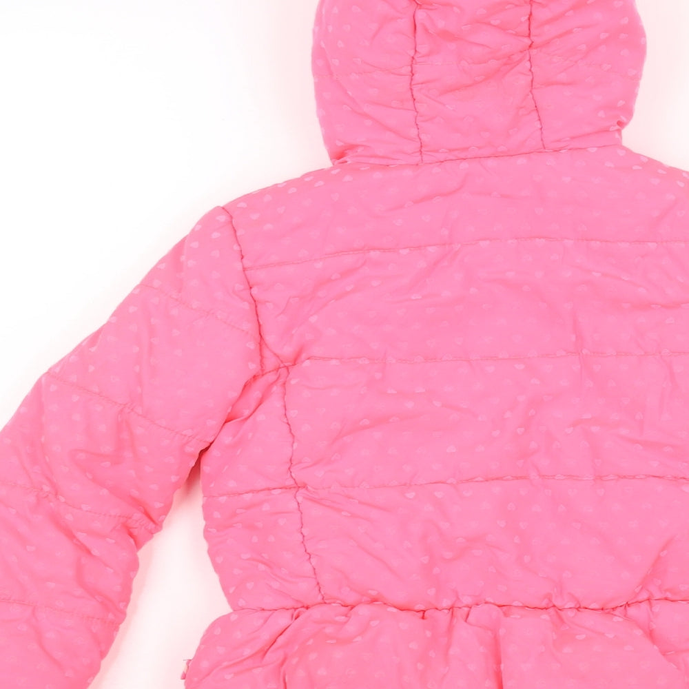 Billieblush Girls Pink   Puffer Jacket Coat Size 5 Years